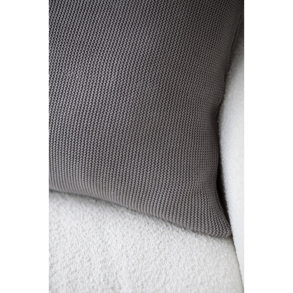 Poszewka klasyczna szara, 50 x 50 cm, La Manta