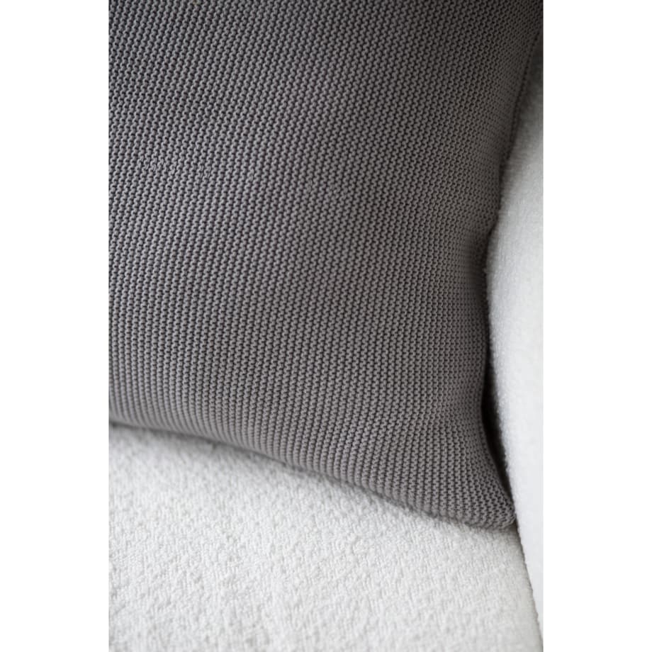 Poszewka klasyczna szara, 50 x 50 cm, La Manta