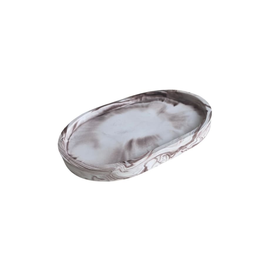 Podstawka/ taca dekoracyjna z gipsu ekologicznego 140x100mm