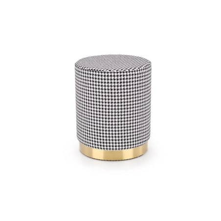 Pufa ARUNA czarna/biała/złota