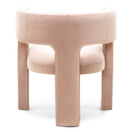 Fotel wypoczynkowy aksamitny brzoskwiniowy Tiana