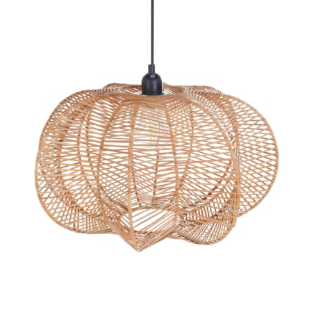 Lampa wisząca rattanowa naturalna KIBI