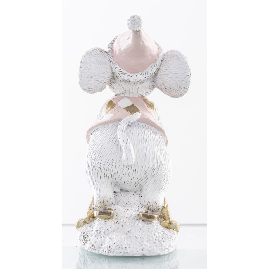 Figurka - myszka na nartach 10x7,5x4,5 cm SCIATORE