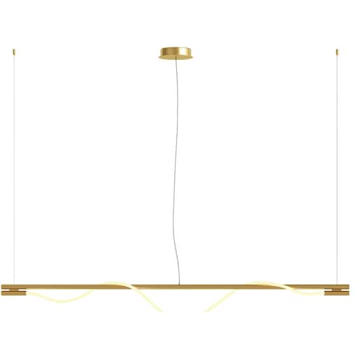 Lampa wisząca Rosa MOD166PL-L20G3K LED 21W podłużna złota