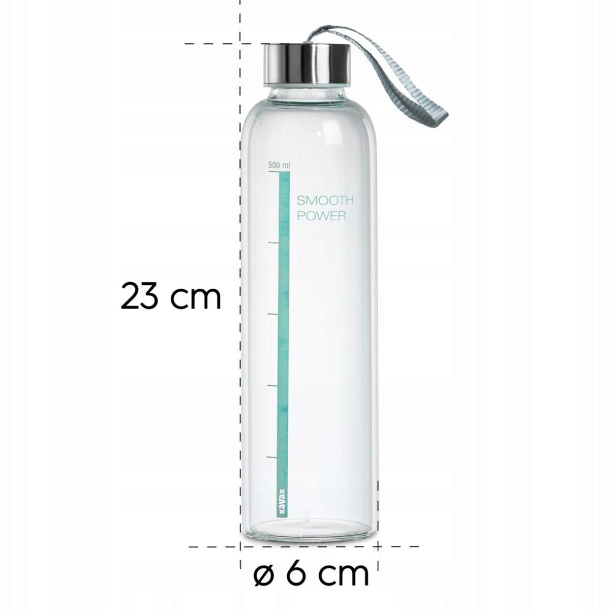 XAVAX Szklana butelka na wodę smoothie 0,5L