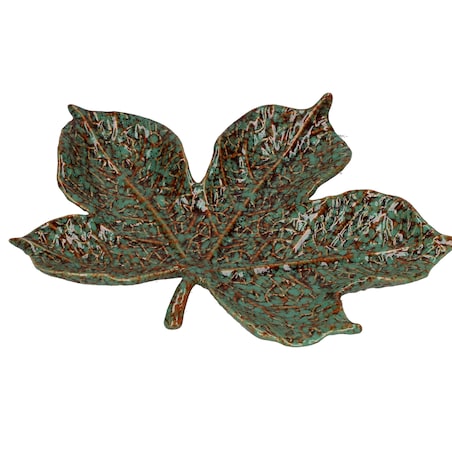 Zestaw 2 pater w kształcie liścia figowego Sfogliami - Zielony, 22.5 cm