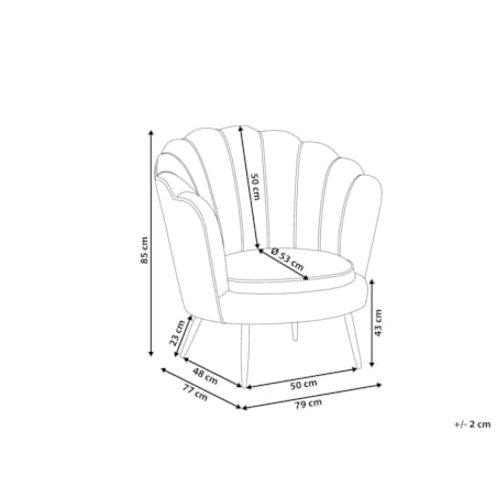 Fotel welurowy zielony LOVIKKA