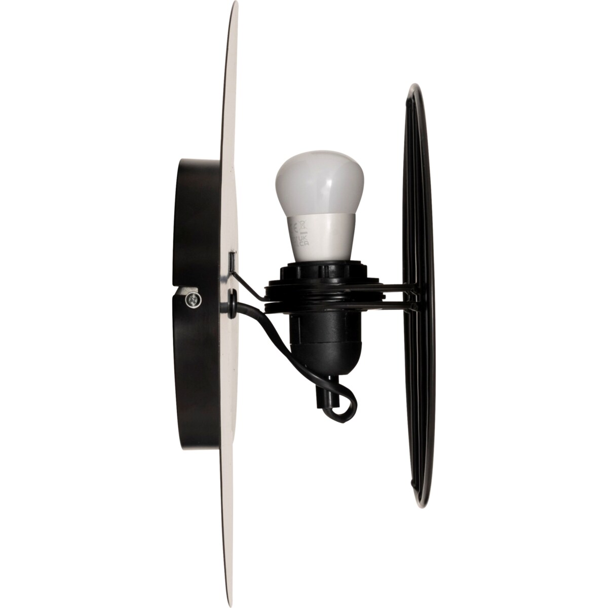 Kinkiet ścienny czarny loftowy MYSTI, wys. 30,5 cm