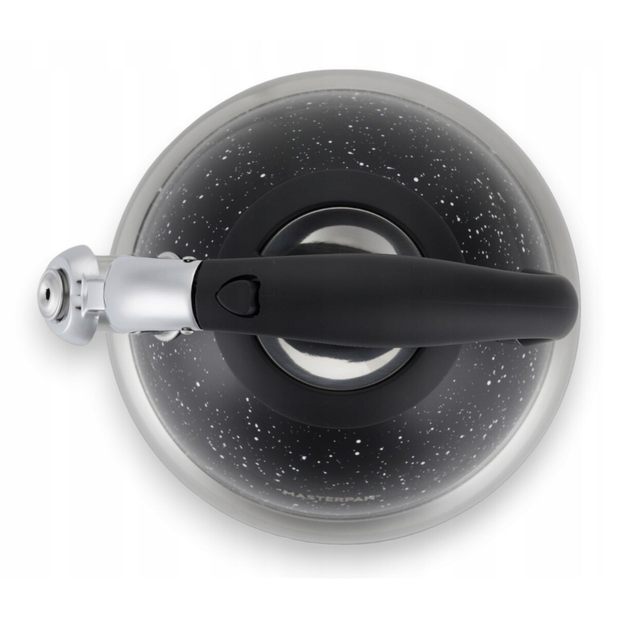 Duży Czarny Marmurkowy Czajnik Z Gwizdkiem Stalowy 3L Na Indukcję Gaz