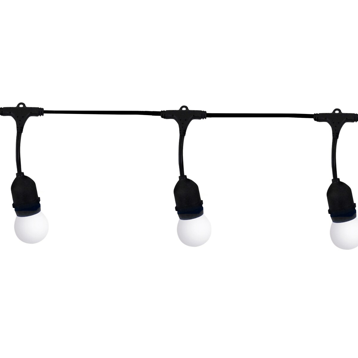 Girlanda do dekoracji z mlecznymi żarówkami 10 LED 5,6m IP44 ciepła