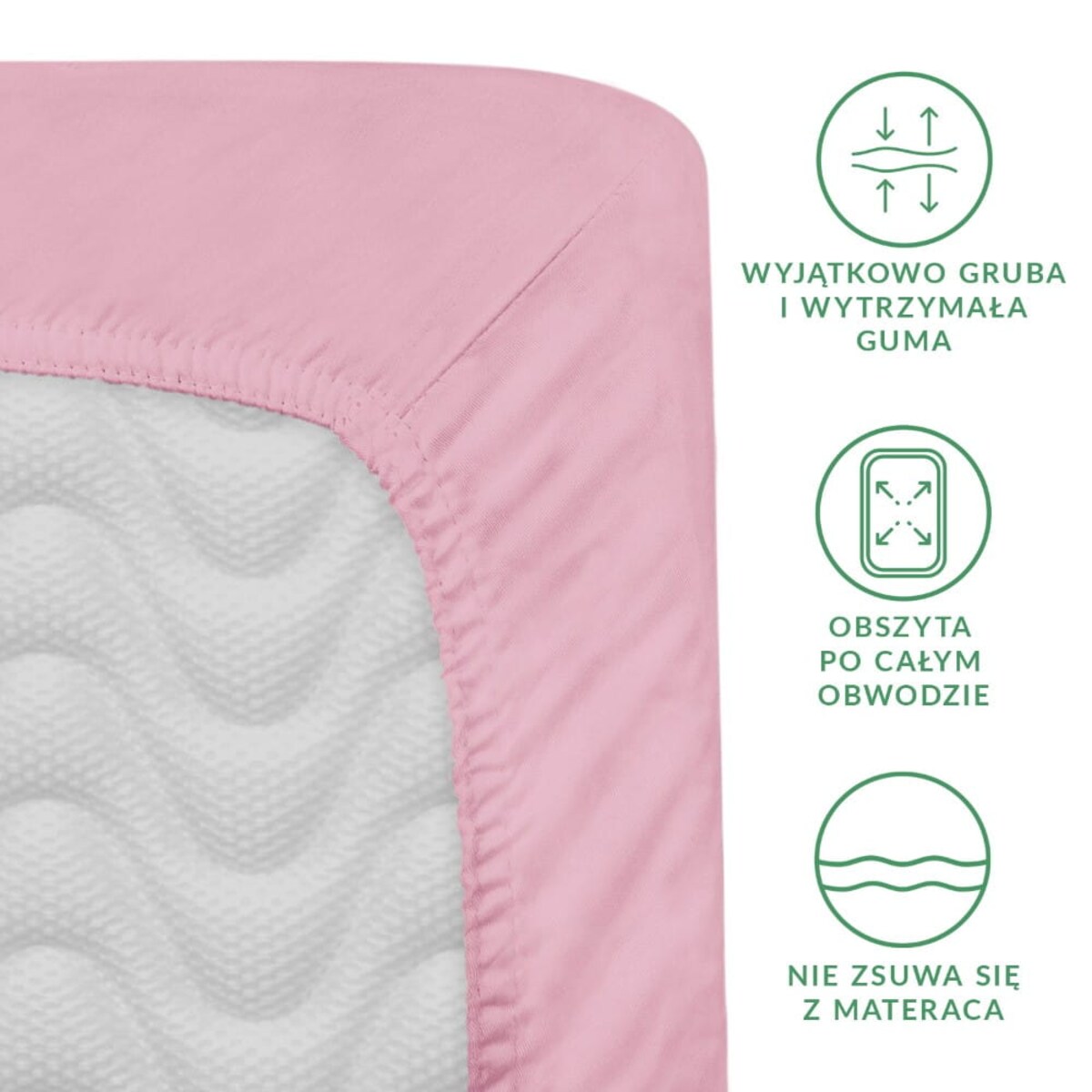 Prześcieradło satynowe z gumką wrzosowe 220 x 200 cm