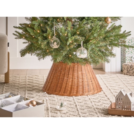 Osłonka pod choinkę FLOCON Rattan Naturalny 50 cm