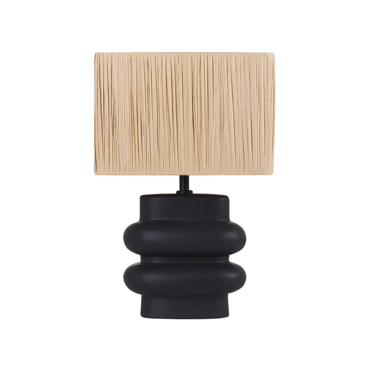 Lampa stołowa ceramiczna czarna JUDY