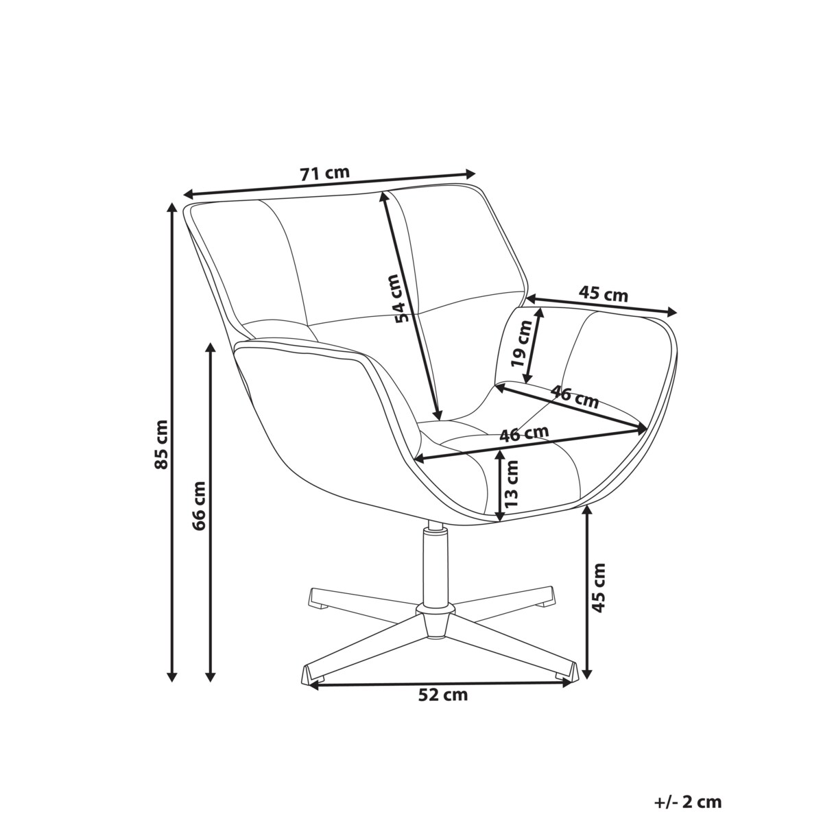 Fotel obrotowy AUMA Zielony