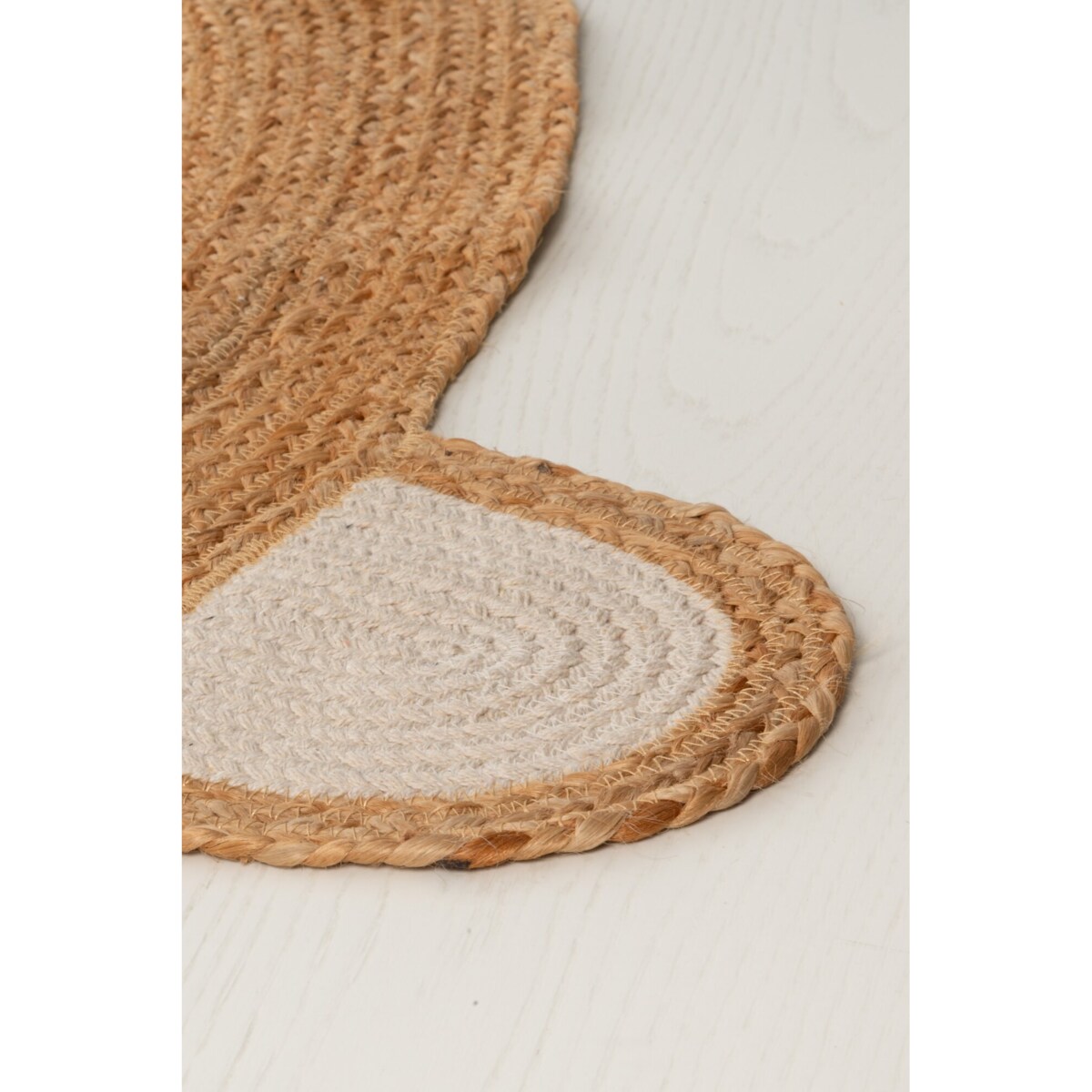 Dywanik jutowy z misiem, Ø 120 cm
