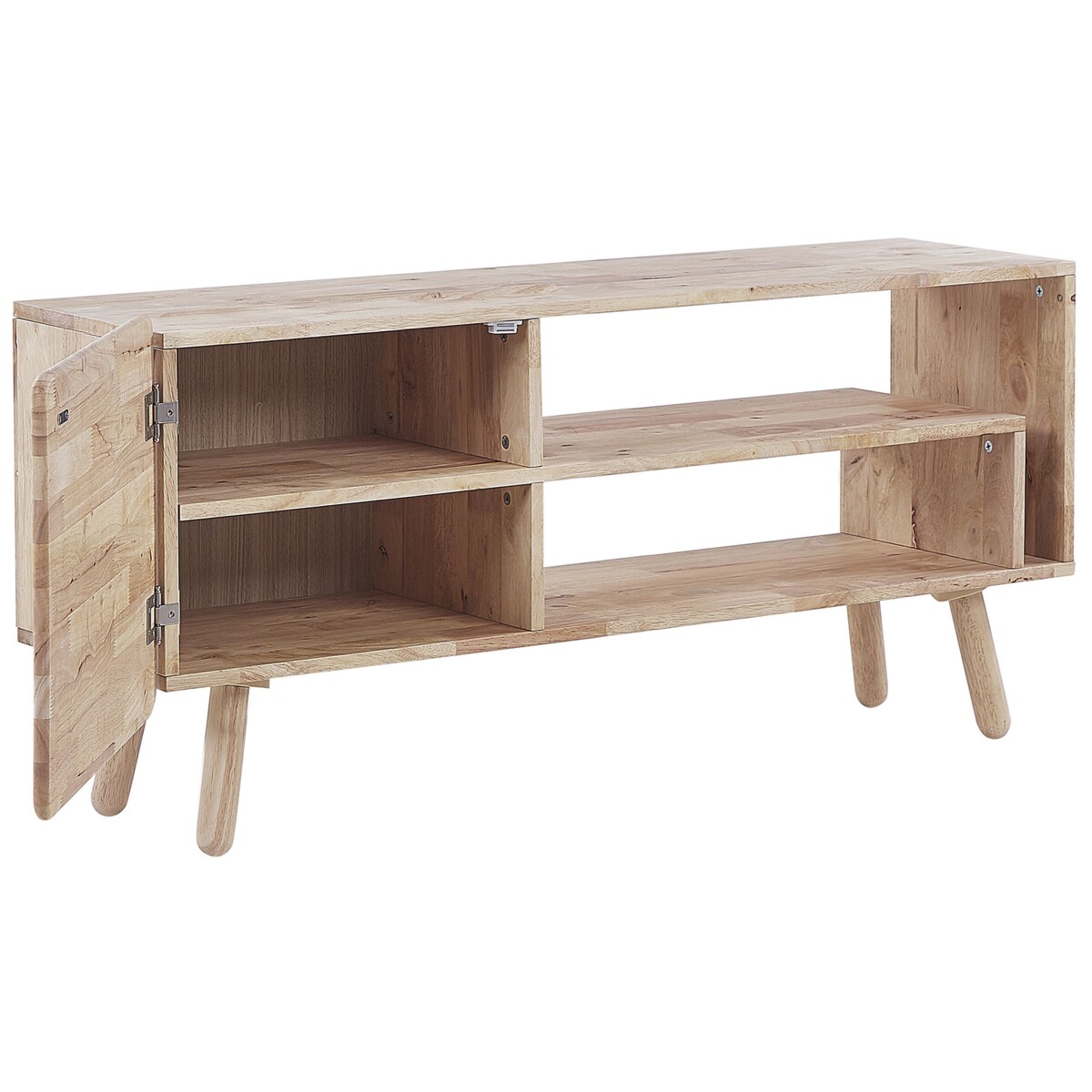 Szafka RTV drewno kauczukowe jasne WESTFIELD