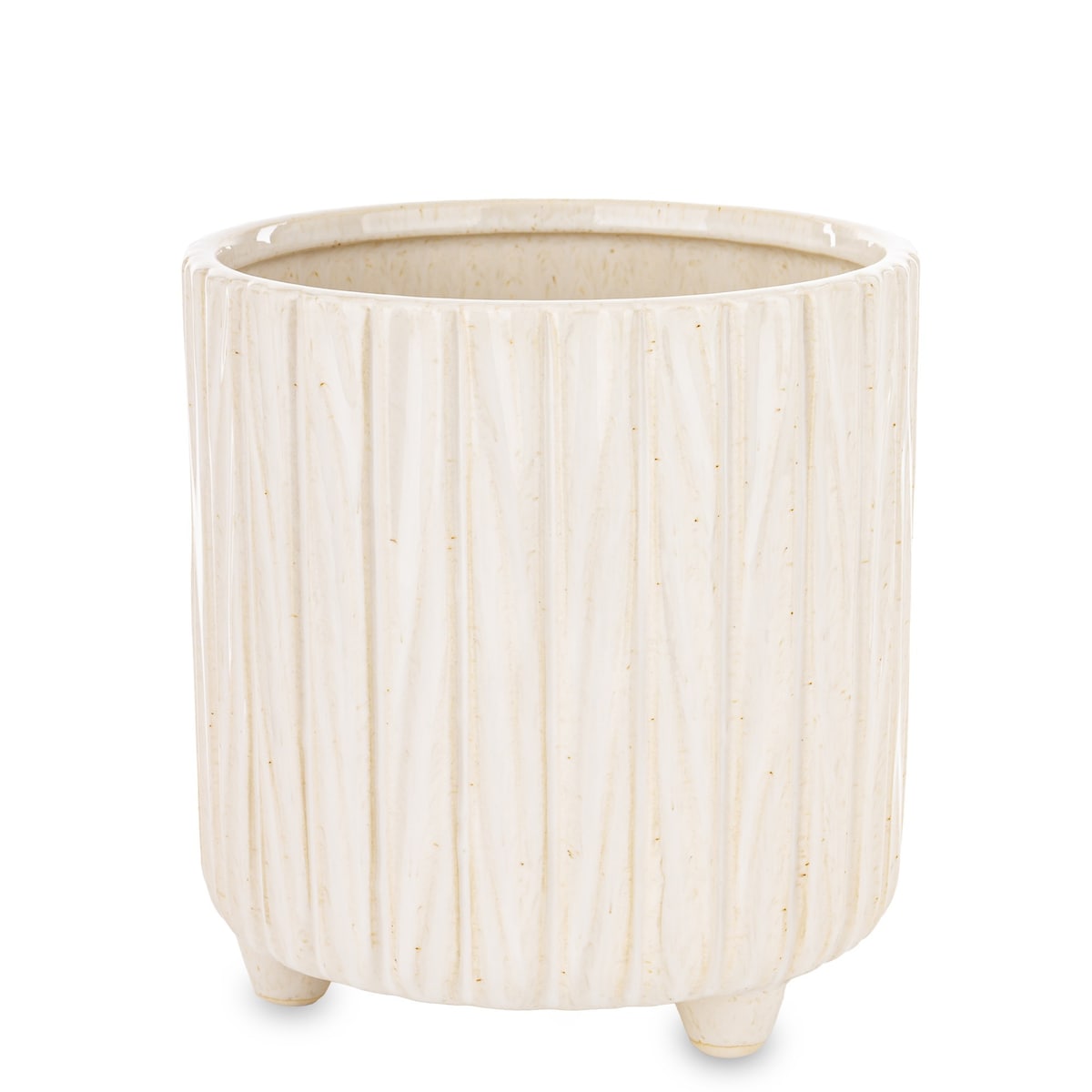 Osłonka ceramiczna prążkowana 17x16x16 cm NIPSU-2