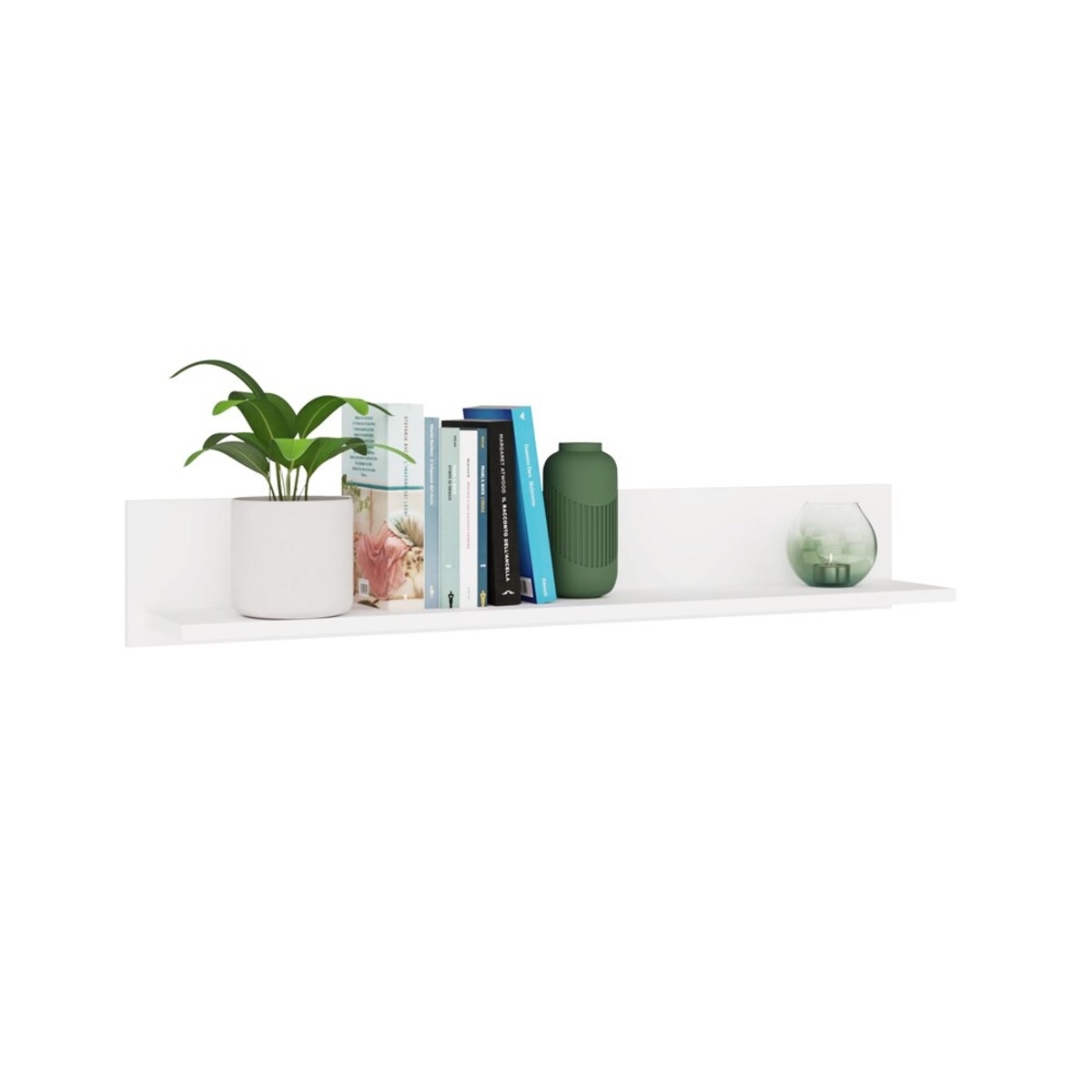 Półka Wisząca MILO – Nowoczesna Półka Ścienna Do Pokoju Dziecka BIEL MAT