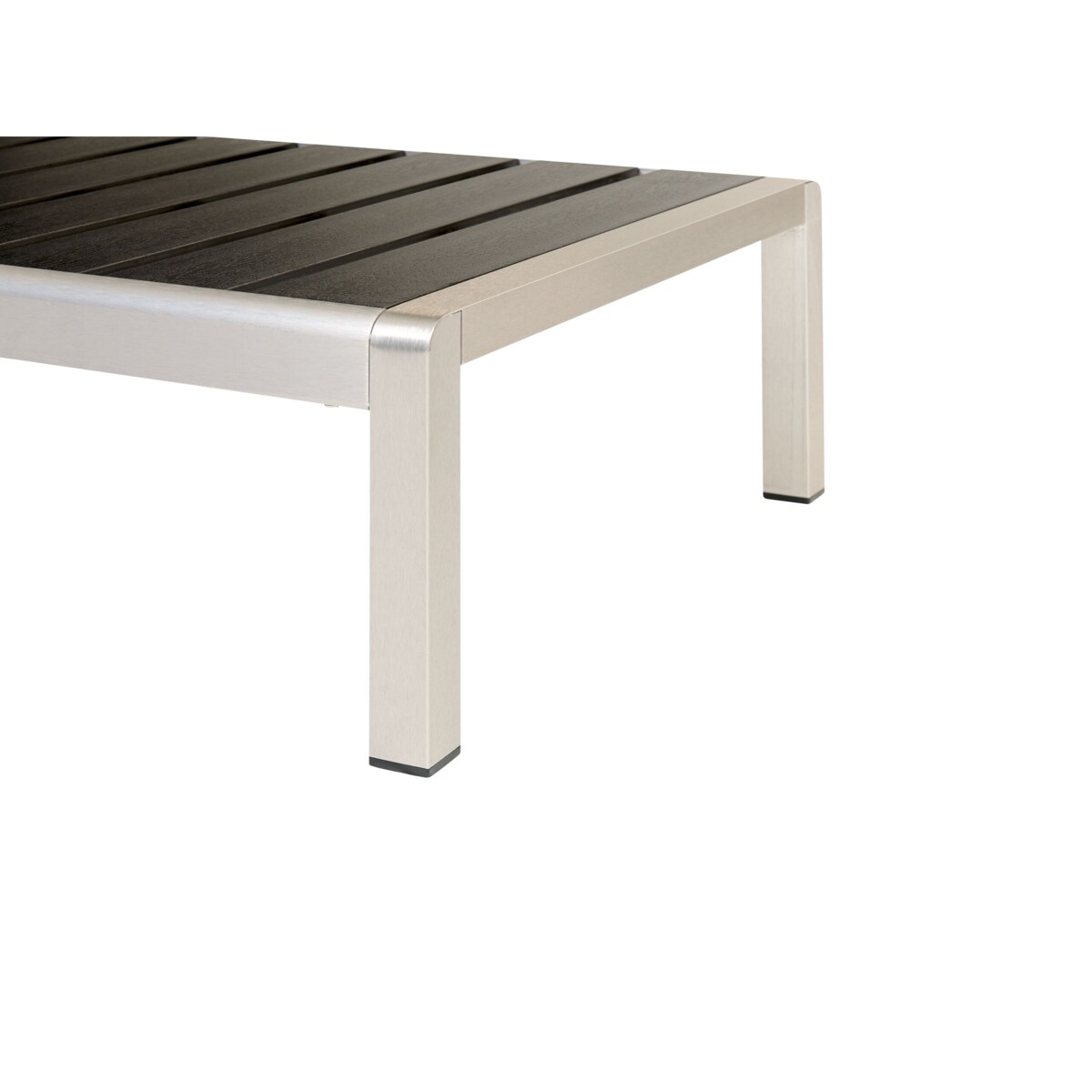 Leżak ogrodowy czarny NARDO