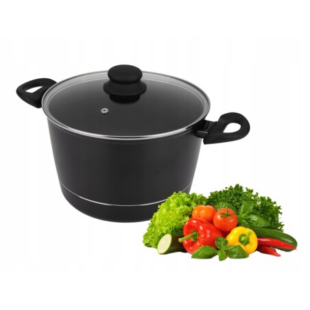 GARNEK ROYAL 24cm tradycyjny do gotowania zupy obiad bigos 5,6 L wysoki