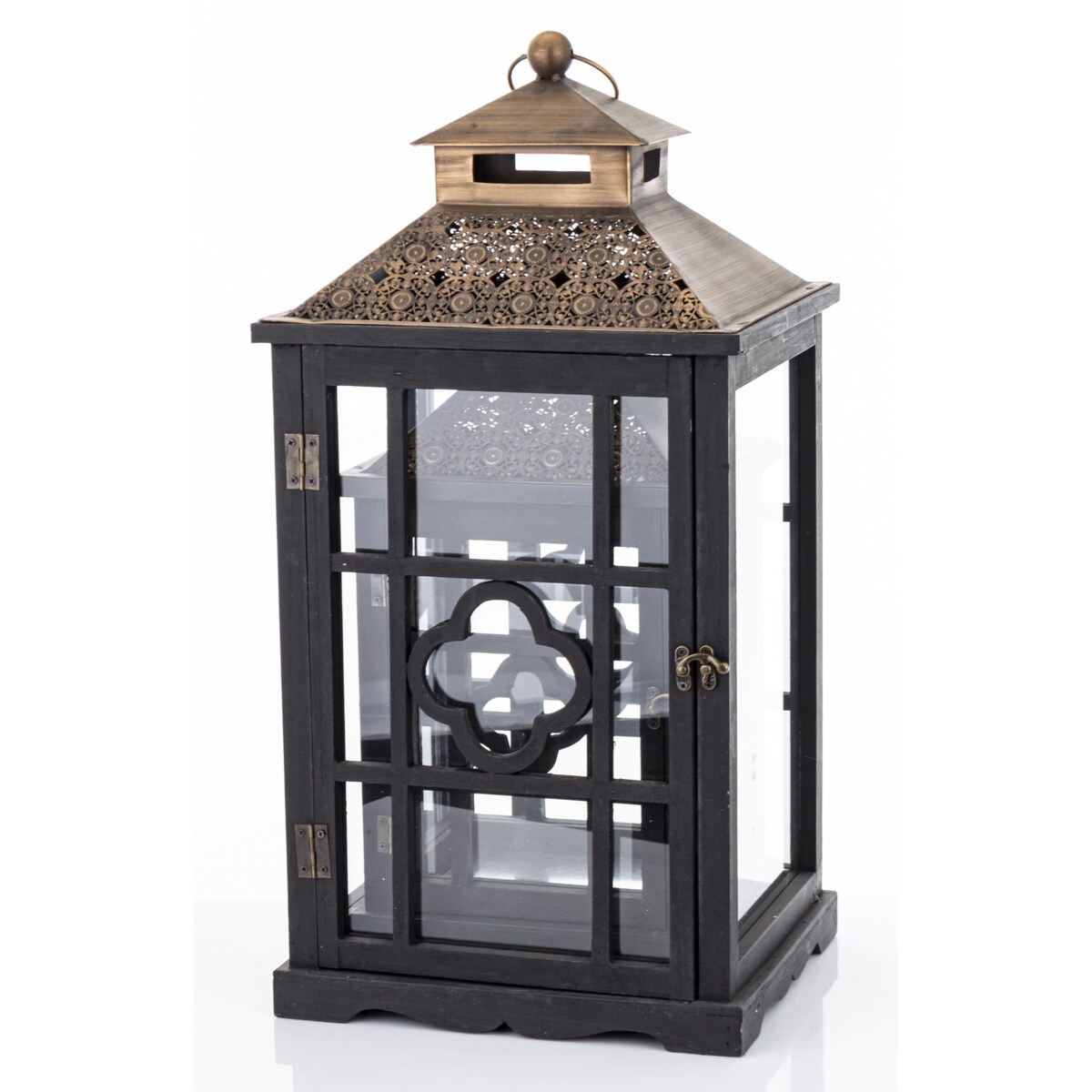 Lampiony dekoracyjne 2 szt. 66/50x31/24x26/19 cm AIDYN