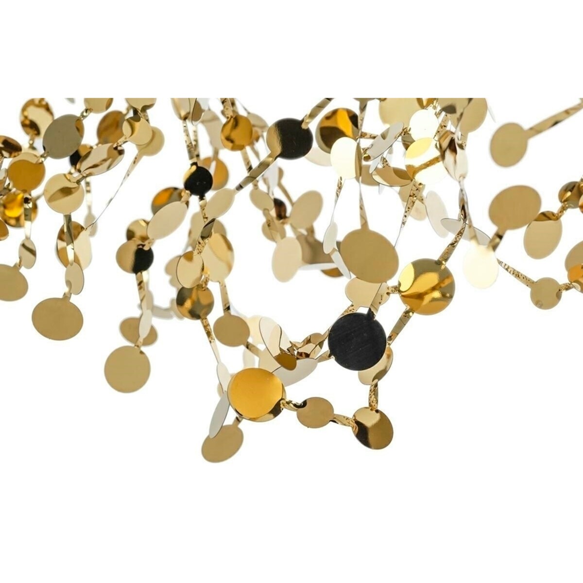 Złota lampa wisząca Monete nowoczesna do salonu monety