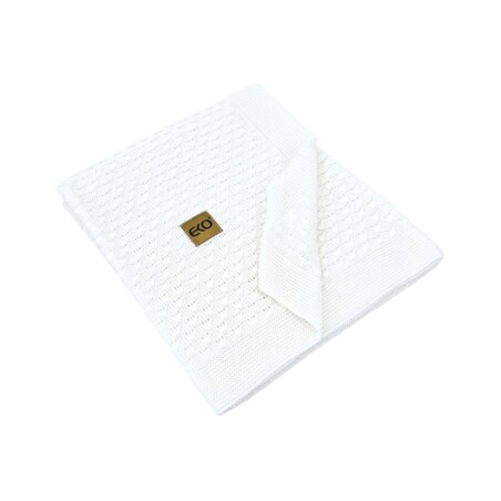 Kocyk bambusowy dla dziecka BIAŁY