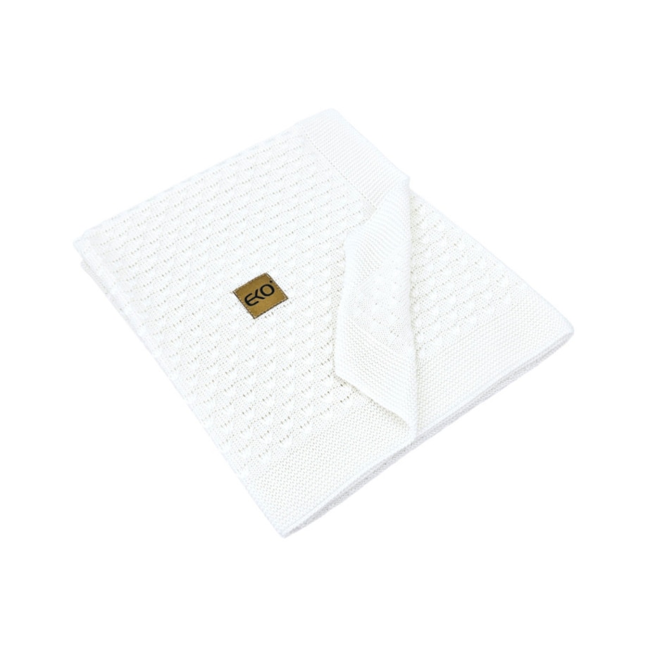 Kocyk bambusowy dla dziecka BIAŁY