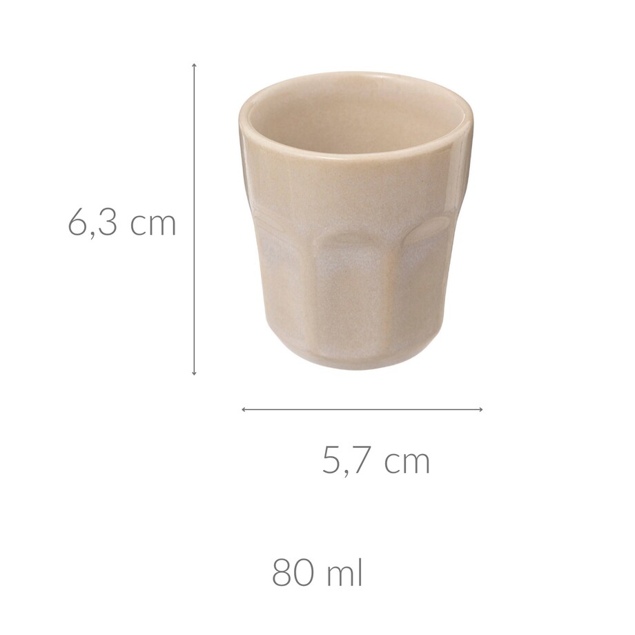 Kubek do espresso ceramiczny ROMA, 80 ml