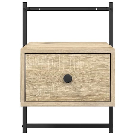 vidaXL Szafka nocna, wisząca, dąb sonoma, 35x30x51 cm