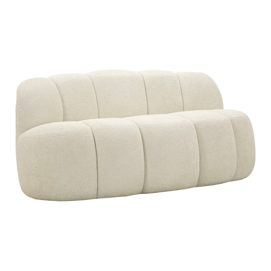 Sofa Ball, kolor biały, poliester i sklejka, 145 x 80 x 69 cm, do salonu, Mauro Ferretti