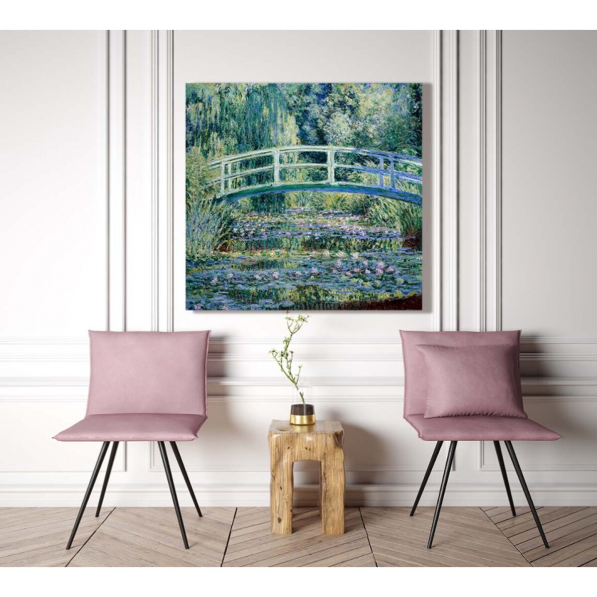 Obraz Lilie wodne i most japoński Claude Monet 50cm/50cm