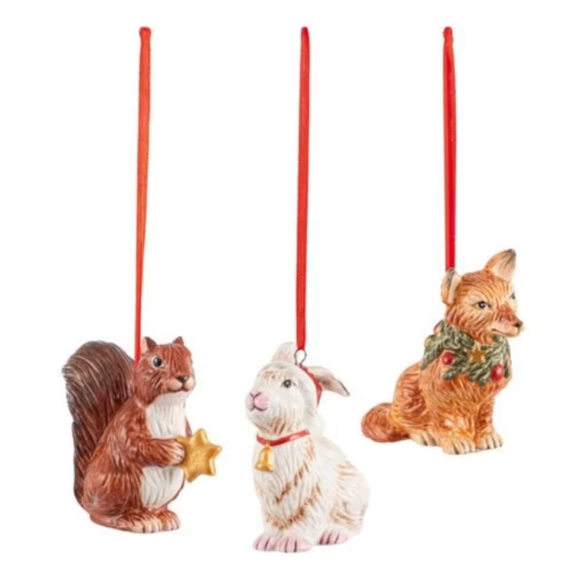 Zestaw 3 zawieszek Zwierzęta leśne Nostalgic Ornaments, 6 x 7 cm, Villeroy & Boch