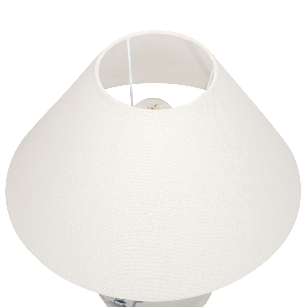 Lampa stołowa MAGROS Porcelana Biały/ niebieski