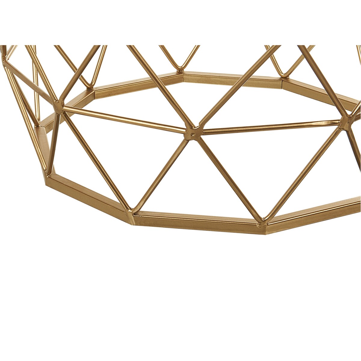 Stolik pomocniczy efekt marmuru ze złotym HALSEY