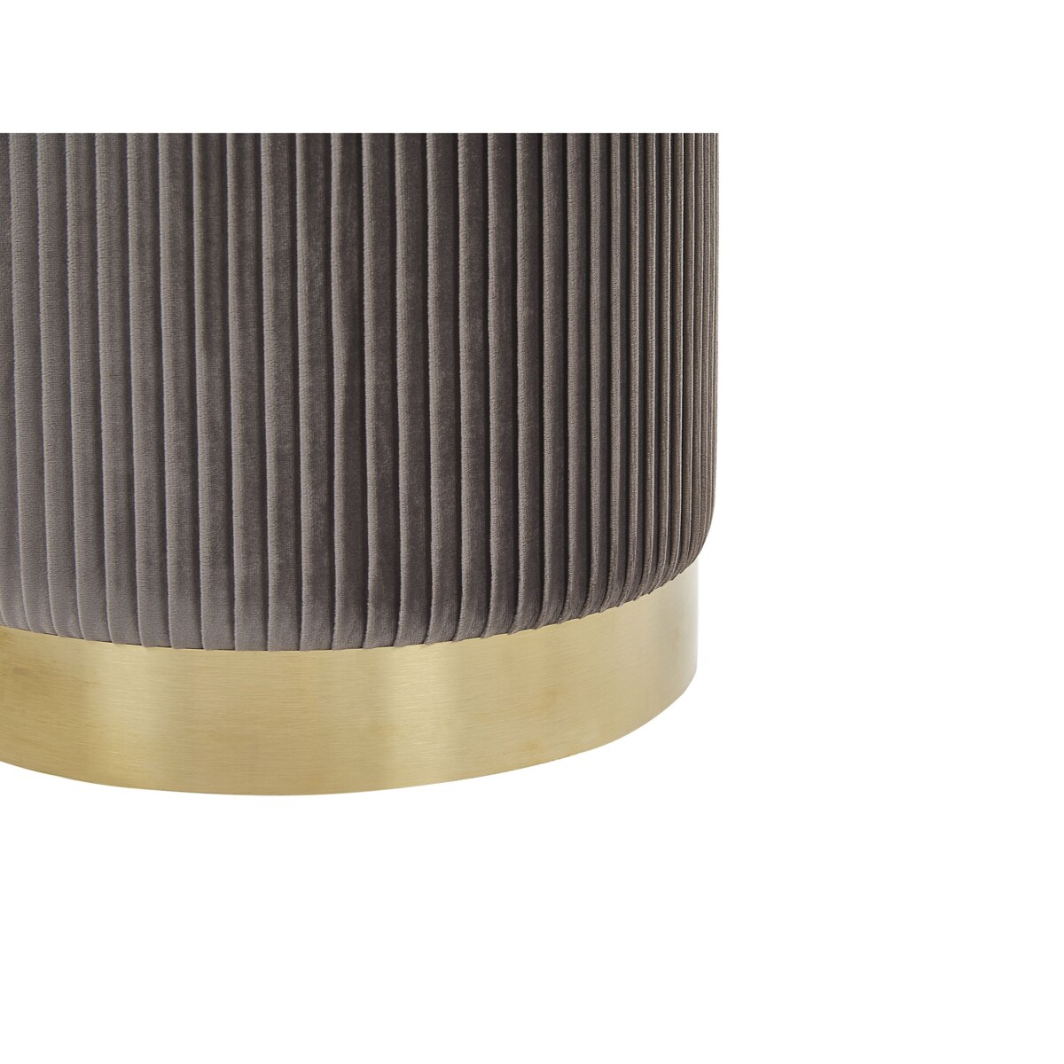 Zestaw 2 pufów ze schowkiem szary MIRAMAR