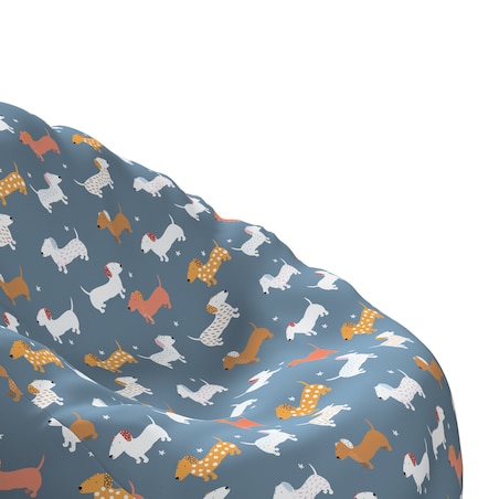 Worek do siedzenia Bowli, niebieski, Ø80 x 115 cm, Magic Collection