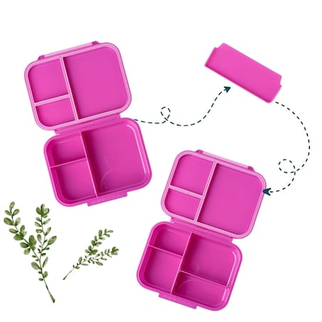 LEKKABOX CLASSIC mini lunchbox z przegródkami, Berry