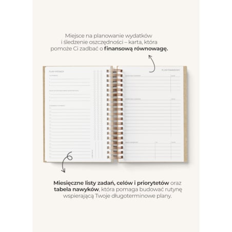 Planner Tygodniowy 2026 na spirali – Ember