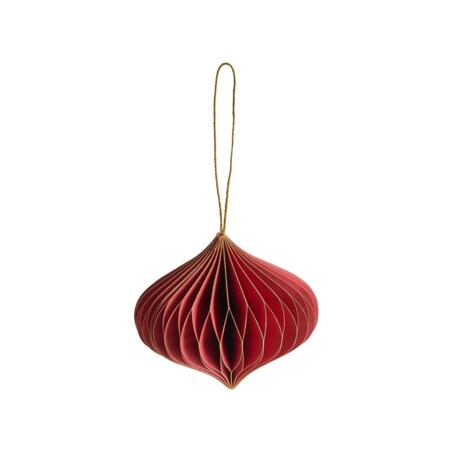 Zestaw 18 ozdób choinkowych SUSA Papier Czerwony