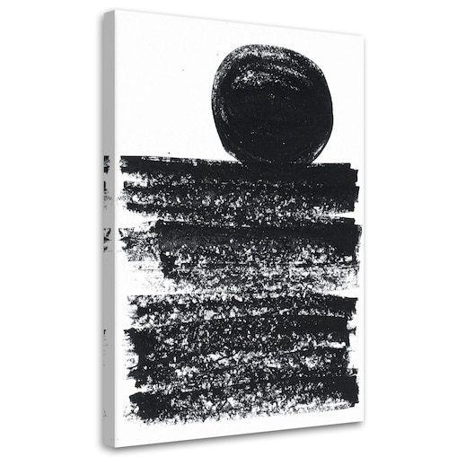 Obraz czarno biały do salonu sypialni biura, Nowoczesna Abstrakcja 60x90