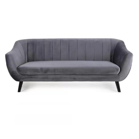 Sofa ELITE 3 VELVET szara