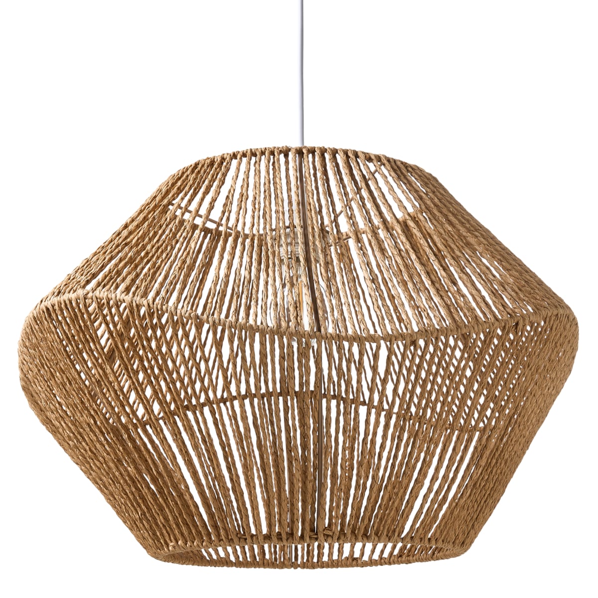 Lampa wisząca YAMBOU Papierowa plecionka Naturalny