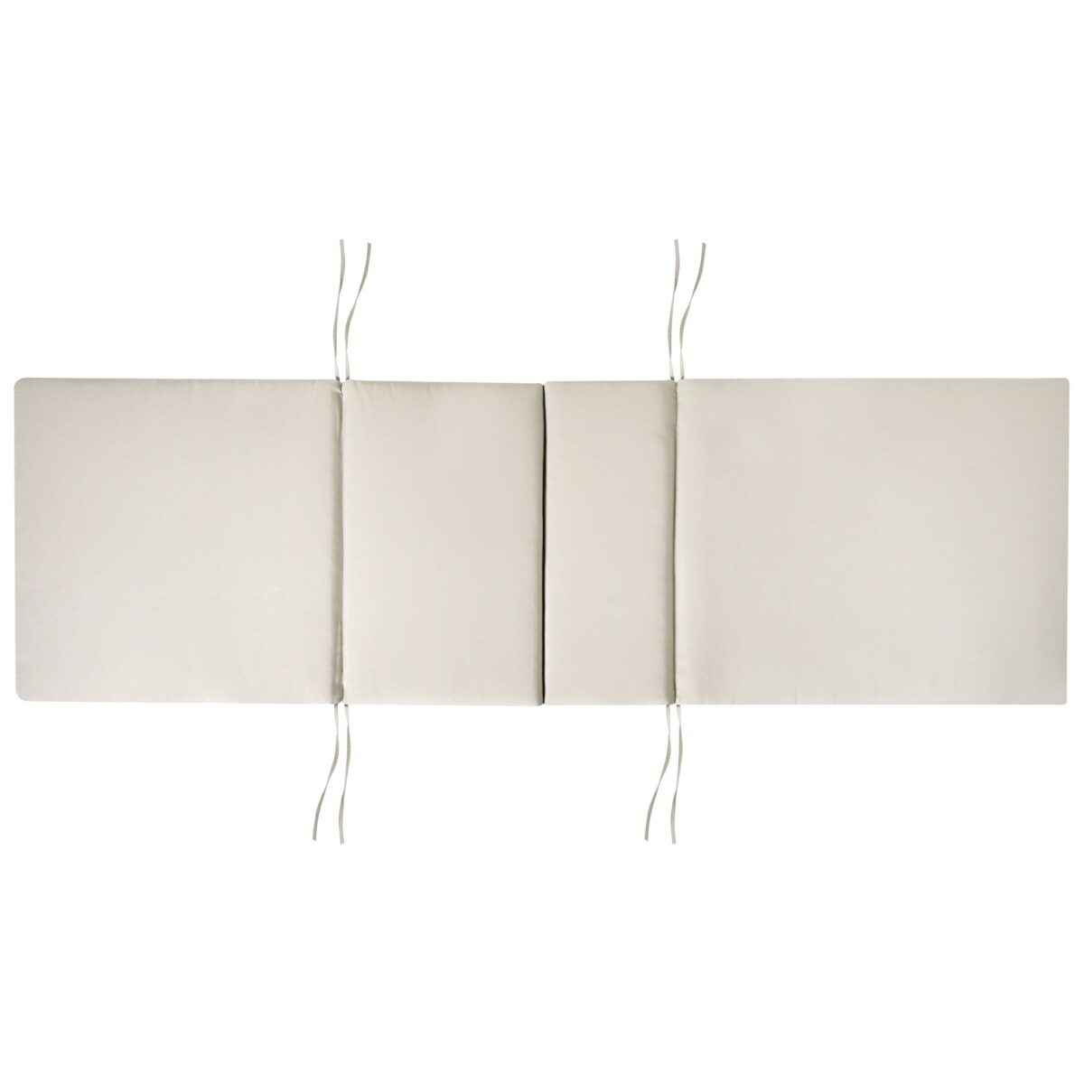 Leżak ogrodowy z poduszką AMANTEA PREMIUM Drewno akacjowe Beżowoszary