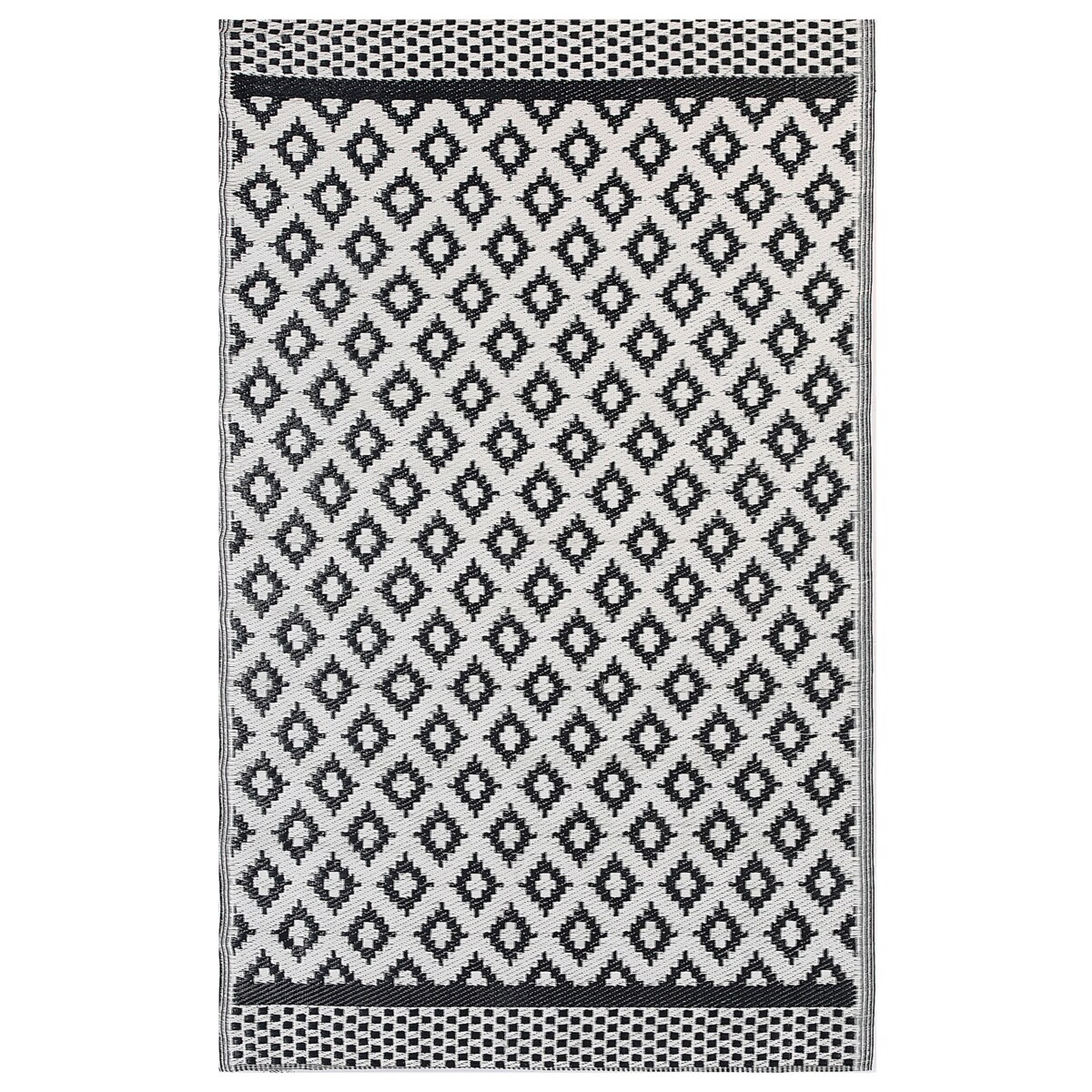 Dywan zewnętrzny 120 x 180 cm czarny THANE