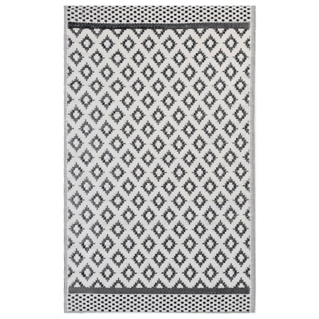 Dywan zewnętrzny 120 x 180 cm czarny THANE