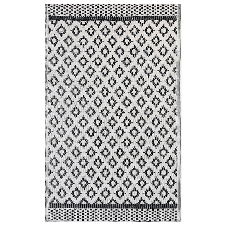 Dywan zewnętrzny 120 x 180 cm czarny THANE