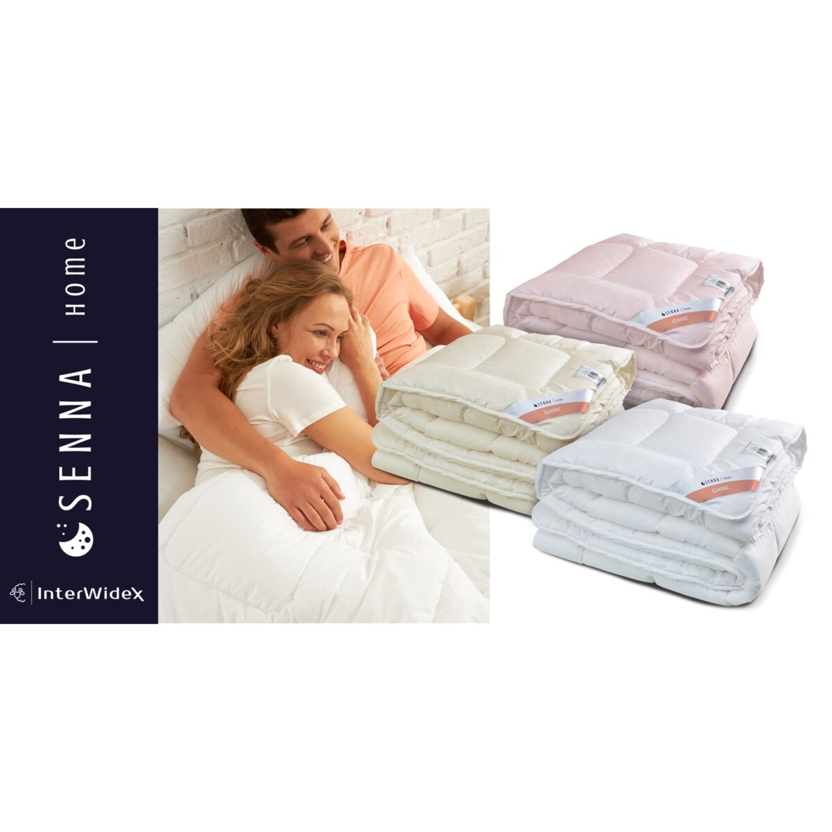 Kołdra całoroczna 200x220 CLASSIC Senna Home Różowa