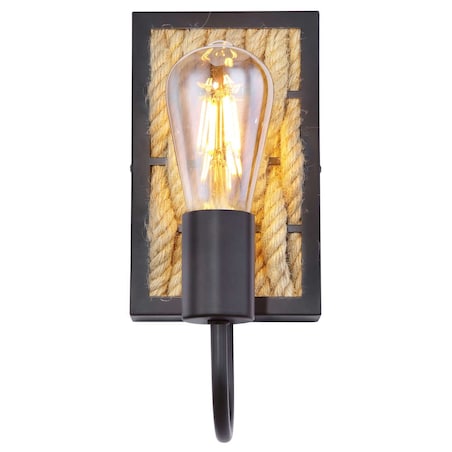 Marynistyczna LAMPA ścienna HALIA 15679W Globo kinkiet do sypialni beżowy