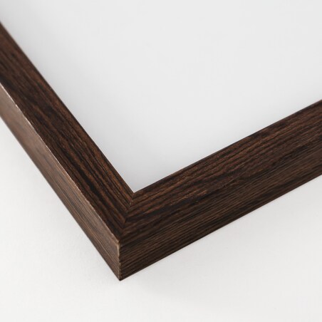 Ramka na zdjęcia 13x18 cm brązowa ciemna rama MDF z plexi do postawienia powieszenia klasyczna ramka